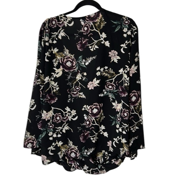 floral twist knot blouse,not including tank,loose fit,office siren,lagenlook - Picture 7 of 11